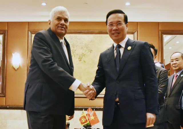 Chủ tịch nước Võ Văn Thưởng gặp Tổng thống Sri Lanka - Ảnh 1.