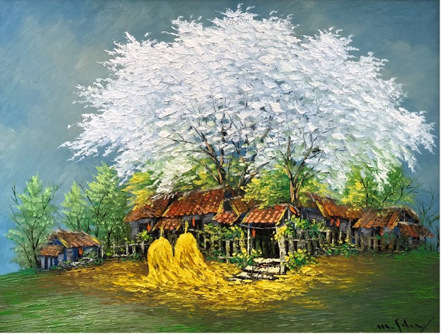 Tranh dân gian Đông Hồ bàng bạc trong tranh họa sĩ Nguyễn Minh Sơn tại TP.HCM - Ảnh 7. Tranh dân gian Đông Hồ bàng bạc trong tranh họa sĩ Nguyễn Minh Sơn tại TP.HCM - Ảnh 7.