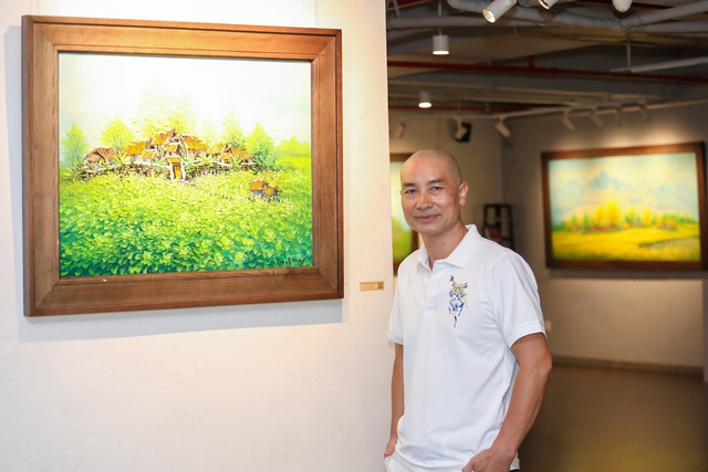 Tranh dân gian Đông Hồ bàng bạc trong tranh họa sĩ Nguyễn Minh Sơn tại TP.HCM - Ảnh 6.