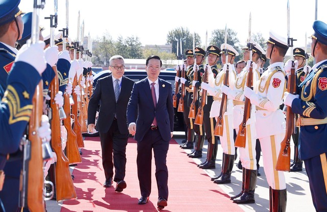 Chủ tịch nước Võ Văn Thưởng kết thúc tốt đẹp chuyến tham dự BRF tại Trung Quốc - Ảnh 1.