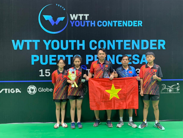 Hai tay vợt bóng bàn của Lâm Đồng đặt một bước chân vào giải trẻ thế giới - Ảnh 1.