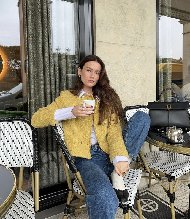 Cách những người nổi tiếng tận hưởng thời trang denim vào ngày lạnh - Ảnh 4. Cách những người nổi tiếng tận hưởng thời trang denim vào ngày lạnh - Ảnh 4.