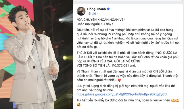 Hồng Thanh xin lỗi vụ 'Ai xem Đất rừng phương Nam dở đền tiền vé gấp đôi' - Ảnh 2.