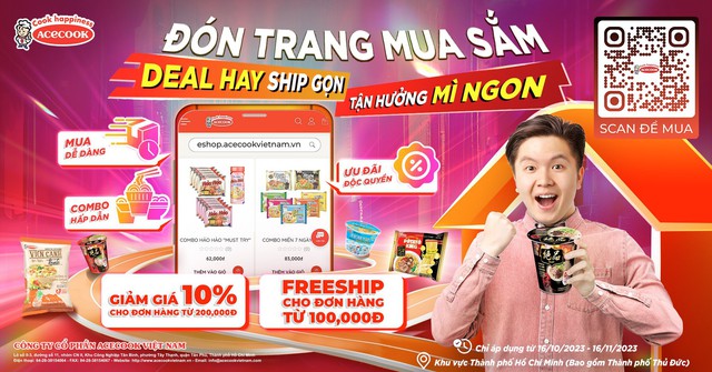 Acecook Việt Nam ra mắt trang web bán hàng thương mại điện tử - Ảnh 1.