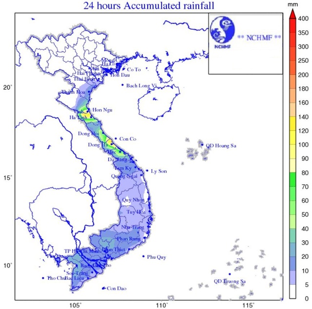 Tin tức thời tiết hôm nay, 24.10.2023: Mưa lớn ở Bắc, Trung Trung bộ - Ảnh 1.