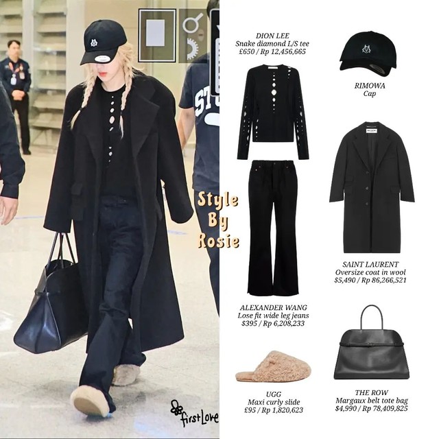 Ning Ning lẫn Rosé lên đồ nguyên set đen, trổ tài mix match tại sân bay - Ảnh 13. Ning Ning lẫn Rosé lên đồ nguyên set đen, trổ tài mix match tại sân bay - Ảnh 13.