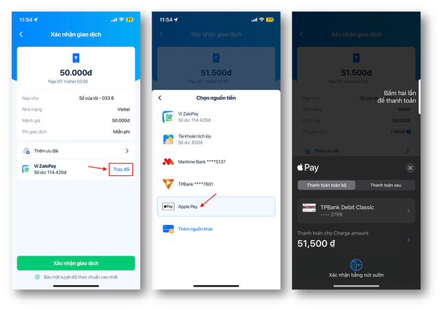 Trải nghiệm thanh toán Apple Pay ngay trên Ví điện tử ZaloPay - Ảnh 2.