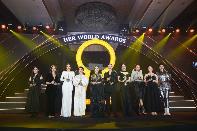 Nhà thiết kế Lê Nguyễn Nhật Linh cùng các cá nhân nhận vinh danh tại &quot;Her World Awards - Shine Your Way&quot;