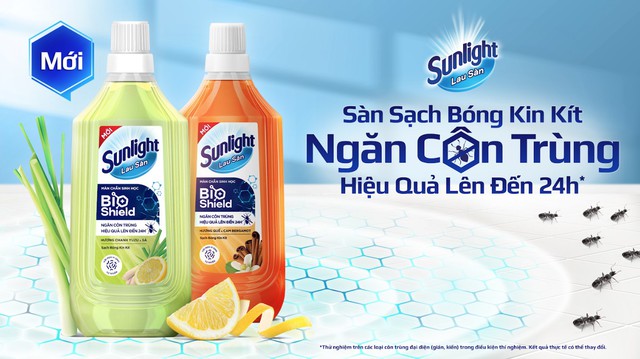 Sunlight Lau Sàn BIOSHIELD - "trợ thủ" đắc lực giúp ngăn ngừa côn trùng hiệu quả lên đến 24 giờ Sunlight Lau Sàn BIOSHIELD - "trợ thủ" đắc lực giúp ngăn ngừa côn trùng hiệu quả lên đến 24 giờ