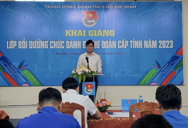 Khai mạc Lớp bồi dưỡng chức danh bí thư Đoàn cấp tỉnh năm 2023   - Ảnh 1.