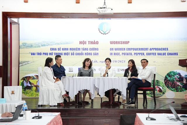 Bà Lê Thị Hoài Thương, Quản lý đối ngoại cấp cao Nestlé Việt Nam chia sẻ tại hội thảo