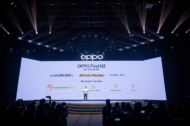 Oppo Find N3 Series chính thức ra mắt thị trường Việt Nam, giá từ 23 triệu đồng - Ảnh 4. Oppo Find N3 Series chính thức ra mắt thị trường Việt Nam, giá từ 23 triệu đồng - Ảnh 4.