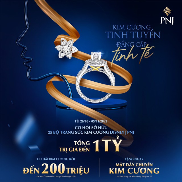 Cơ hội sở hữu kim cương tinh tuyển với loạt ưu đãi từ PNJ. Ảnh: PNJ Cơ hội sở hữu kim cương tinh tuyển với loạt ưu đãi từ PNJ. Ảnh: PNJ
