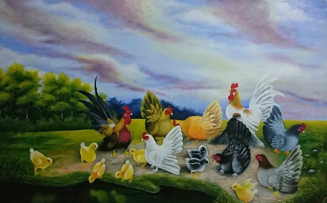 Thầy giáo tiểu học gây ấn tượng với tài năng vẽ tranh - Ảnh 8. Thầy giáo tiểu học gây ấn tượng với tài năng vẽ tranh - Ảnh 8.
