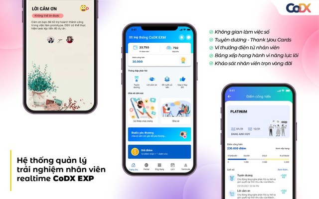 CoDX EXM giúp mọi khoảnh khắc của nhân viên trở nên ý nghĩa