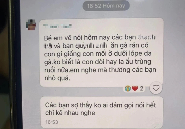 Cơm bán trú nghi 'có con lạ': Trường dừng ngay công ty cung cấp suất ăn - Ảnh 2.