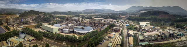 Toàn cảnh nhà máy khai thác, chế biến khoáng sản tại mỏ đa kim Núi Pháo của Masan High-Tech Materials