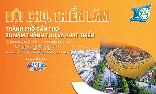 Hội chợ triển lãm 20 năm TP.Cần Thơ trực thuộc Trung ương - Ảnh 1.