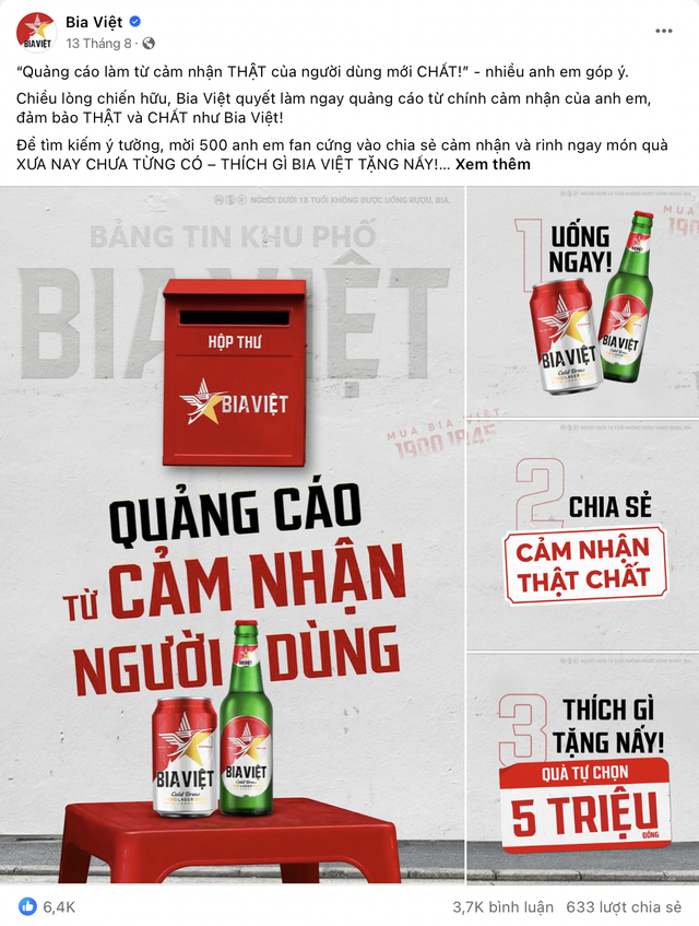 Bia Việt - Thương hiệu đột phá làm quảng cáo từ cảm nhận thật của người dùng - Ảnh 1.