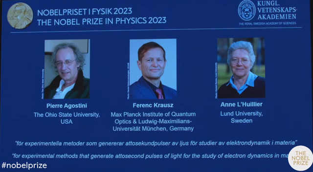 Nobel Vật lý 2023 vinh danh công trình về hạt electron - Ảnh 1.
