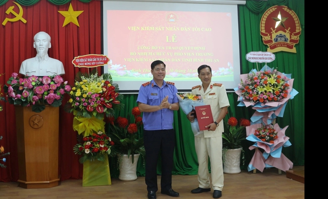 Bổ nhiệm Phó viện trưởng Viện KSND tỉnh Bình Thuận - Ảnh 1.