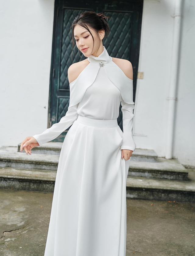 1.001 dáng váy xòe “đốn tim” phái đẹp vì vẻ ngoài duyên dáng, yêu kiều - Ảnh 3. 1.001 dáng váy xòe “đốn tim” phái đẹp vì vẻ ngoài duyên dáng, yêu kiều - Ảnh 3.