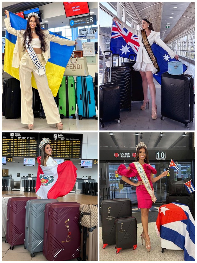 Hậu trường khâu vận chuyển hành lý cho thí sinh Miss Grand International 2023 - Ảnh 2.
