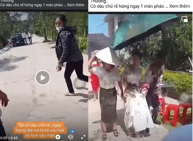Hé lộ nguyên nhân khiến người phụ nữ hất chất bẩn vào cô dâu, chú rể - Ảnh 1. Hé lộ nguyên nhân khiến người phụ nữ hất chất bẩn vào cô dâu, chú rể - Ảnh 1.