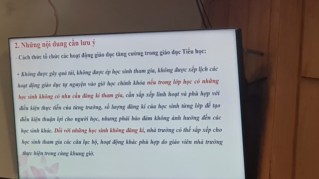 Không xếp môn tự nguyện vào giờ chính khóa nếu lớp có học sinh không tham gia! - Ảnh 1.