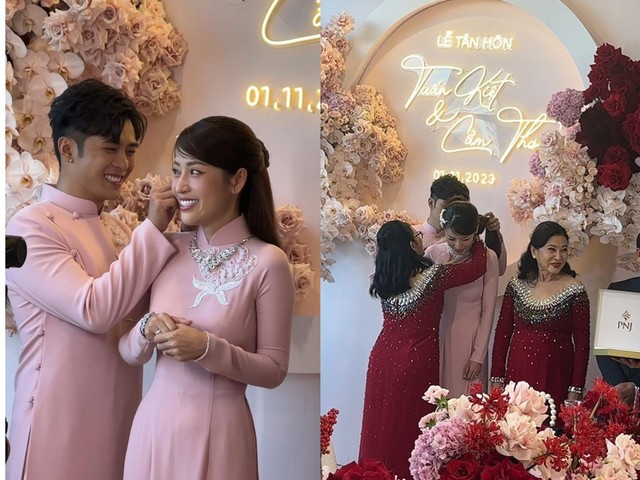 Puka được mẹ chồng tặng trang sức 'khủng' trong lễ ăn hỏi - Ảnh 4. Puka được mẹ chồng tặng trang sức 'khủng' trong lễ ăn hỏi - Ảnh 4.