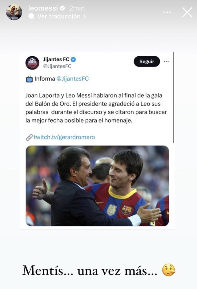 Messi phản ứng gay gắt thông tin nói chuyện với Chủ tịch CLB Barcelona - Ảnh 2.