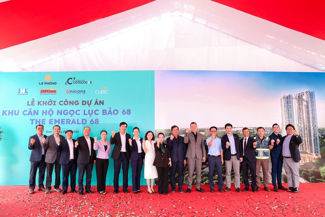 Coteccons và Tập đoàn Lê Phong khởi công xây dựng dự án The Emerald 68 - Ảnh 3.