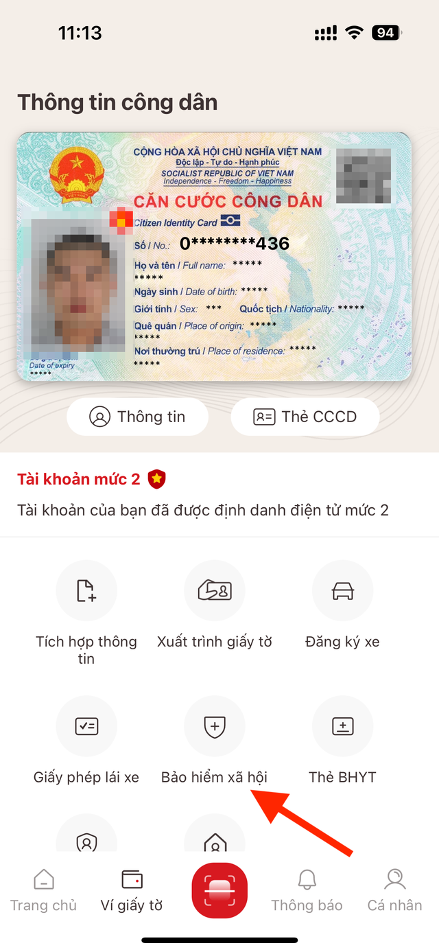 Hướng dẫn tích hợp bảo hiểm xã hội vào ứng dụng VNeID - Ảnh 2. Hướng dẫn tích hợp bảo hiểm xã hội vào ứng dụng VNeID - Ảnh 2.