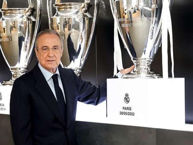 ‘Bố già’ Florentino Perez thổi bùng cuộc xung đột với giải La Liga - Ảnh 1.