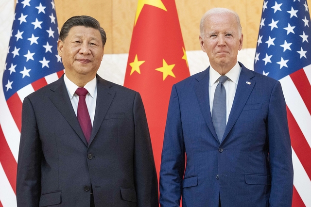 Ông Biden và ông Tập gặp nhau bên lề hội nghị thượng đỉnh G20 ở Indonesia, tháng 11.2022 ẢNH: AP