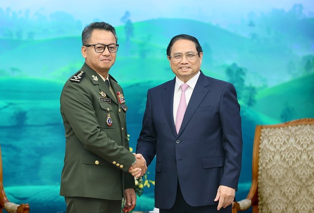 Thủ tướng Phạm Minh Chính tiếp Phó thủ tướng, Bộ trưởng Quốc phòng Campuchia - Ảnh 1.