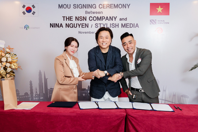 Ký kết hợp tác giữa Công ty TheýkếthợptácgiữaCôngtyTheNSNCompanyCôngtyNinaNguyễnvà<strong>thien ha bet j77</strong> NSN Company, Công ty Nina Nguyễn và Stylish Media  - Ảnh 1.