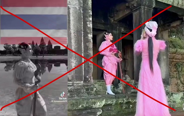Vụ TikToker Việt Nam quay clip Angkor Wat lại gắn cờ Thái Lan: Xử lý ra sao? - Ảnh 1.