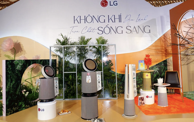 LG ra mắt dòng máy lọc không khí PuriCare AeroTower Hit và PuriCare360 Alpha  - Ảnh 1.