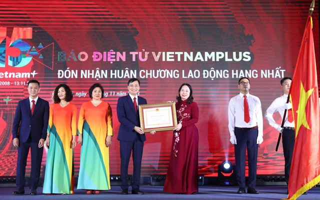 Báo điện tử Vietnamplus đón nhận Huân chương Lao động hạng nhất - Ảnh 1.