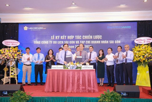 Saigontourist Group và Tạp chí Doanh Nhân Sài Gòn ký kết hợp tác chiến lược - Ảnh 1.