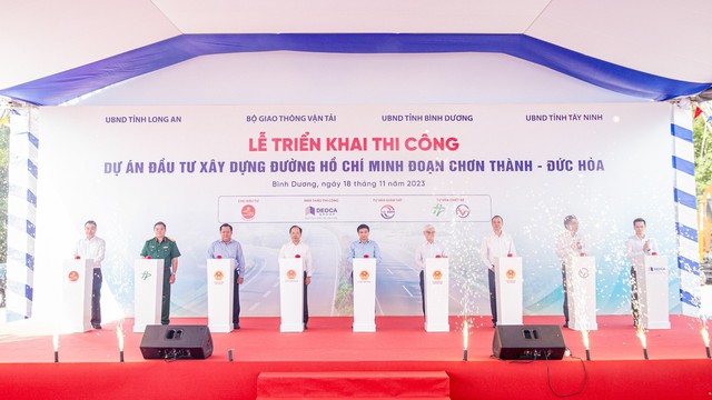 Tái triển khai thi công đường Hồ Chí Minh đoạn Chơn Thành - Đức Hòa - Ảnh 1. Tái triển khai thi công đường Hồ Chí Minh đoạn Chơn Thành - Đức Hòa - Ảnh 1.