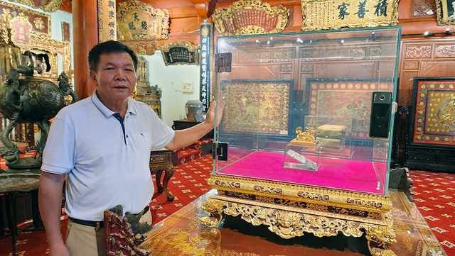Sắp chỗ bày ấn Hoàng đế chi bảo - Ảnh 1. Sắp chỗ bày ấn Hoàng đế chi bảo - Ảnh 1.