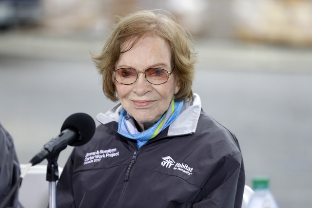 Cựu đệ nhất phu nhân Mỹ Rosalynn Carter qua đời - Ảnh 1. Cựu đệ nhất phu nhân Mỹ Rosalynn Carter qua đời - Ảnh 1.