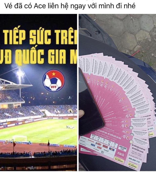 Vé trận đội tuyển Việt Nam gặp Iraq tràn ngập trên 'chợ đen' - Ảnh 3. Vé trận đội tuyển Việt Nam gặp Iraq tràn ngập trên 'chợ đen' - Ảnh 3.