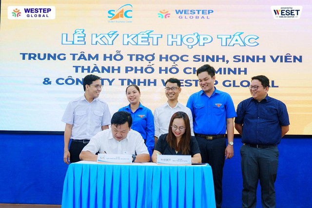 WeStep Global ký kết cùng Trung tâm Hỗ trợ học sinh, sinh viên TP.HCM - Ảnh 1.