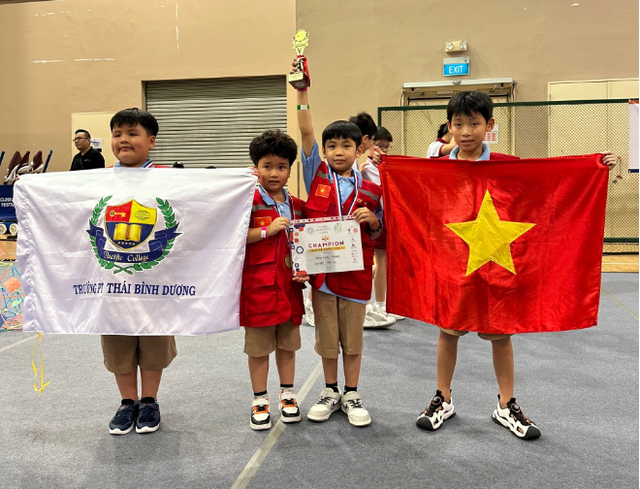 Đội từ Việt Nam vô địch cuộc thi robot quốc tế dành cho học sinh tiểu học - Ảnh 2.