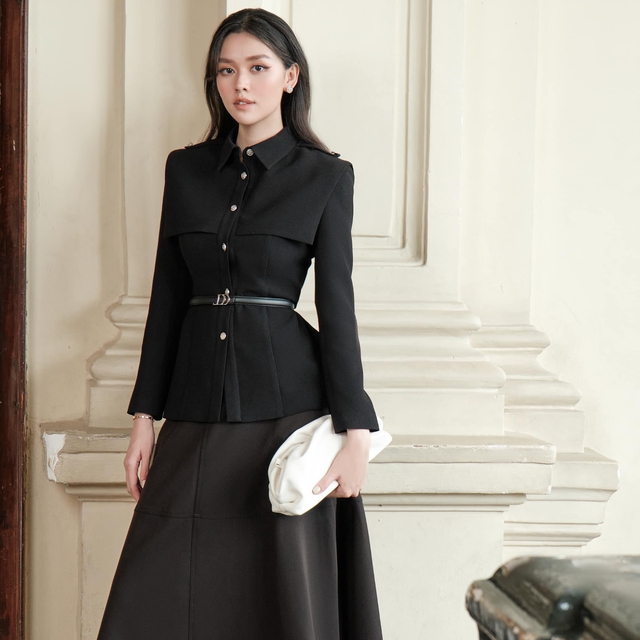 Top 10+ mẫu set vest chân váy sang trọng cho nàng công sở