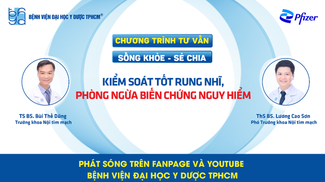 Chương trình tư vấn: Kiểm soát rung nhĩ, phòng ngừa biến chứng nguy hiểm - Ảnh 2.