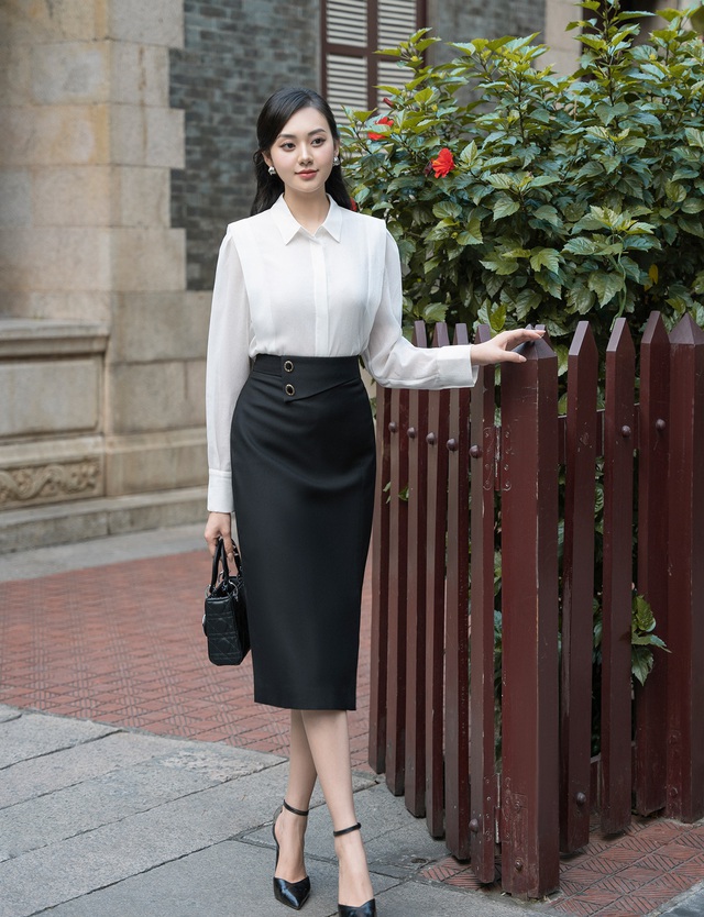 Hòa cùng xu hướng “less is more” với bản phối gam màu trắng - đen kinh điển - Ảnh 2. Hòa cùng xu hướng “less is more” với bản phối gam màu trắng - đen kinh điển - Ảnh 2.